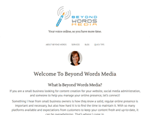 Tablet Screenshot of beyondwordsmedia.net